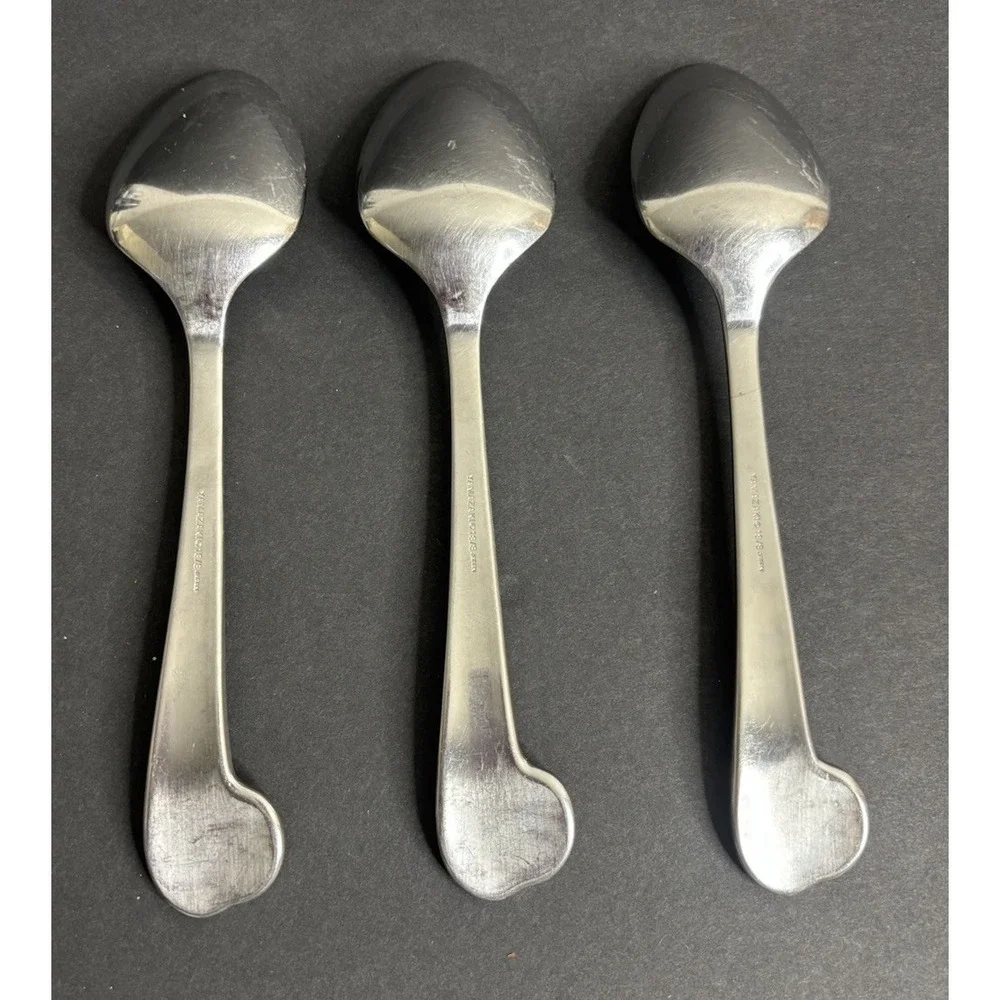 3 Yamasaki Nimbus Place Oval Soup Spoons 7 1/4